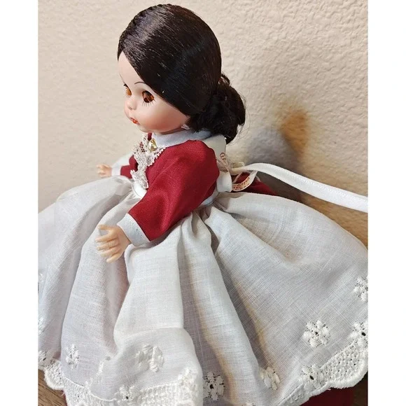 Vintage Madame Alexander-kins Marme Doll Lace Apron USA 8in‎ Collectible Figure - Picture 3 of 12